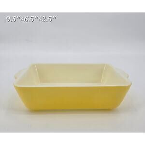 Vintage Primary Yellow Pyrex Dish